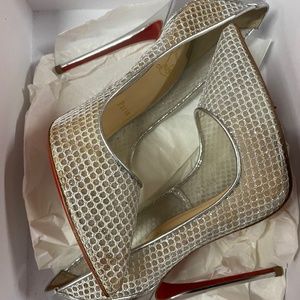 Christian Louboutin fishnet pump